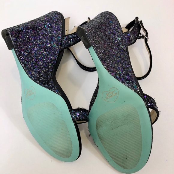 Sold 🛑Blue By Betsey Johnson Darci Glitter Wedge - Picture 7 of 7